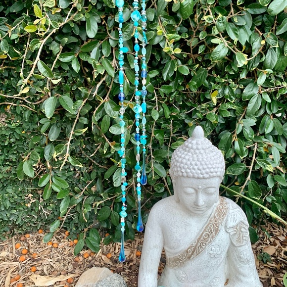 Beaded Sun Catcher Czech Glass & Vintage Italian Crystal (See Description) - Picture 8 of 15